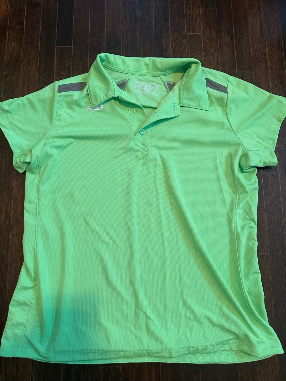 New Balance Women's Green NB Dry Short Sleeve Athletic Polo Shirt Plus Size XL